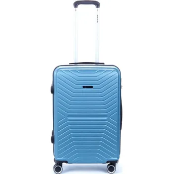 Střední cestovní kufr na kolečkách ABS 70l Worldline 625 modrá světle