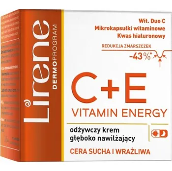 Pleťový krém Lirene Vitamin Energy C+E hluboce hydratační a vyživující krém 50 ml