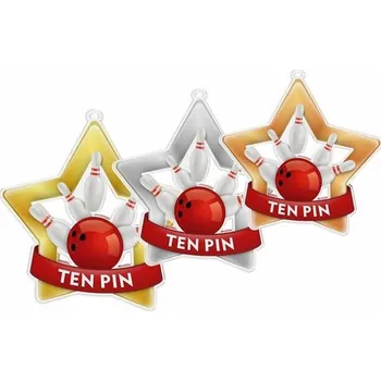 Poháry Bauer Akrylátová medaile MDASTARM10 | Bowling