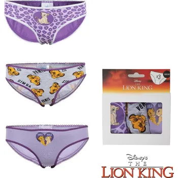 Dívčí spodní prádlo Disney SADA 3 KS KALHOTKY LVÍ KRÁL Velikost: 92