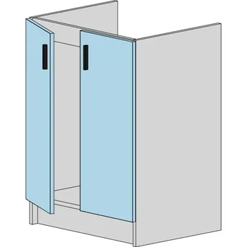 Kuchyňská skříňka Slevadoma Spodní skříňka T-60-NM | CARLINA Barva dvířek: šedá, Barva korpusu: wenge