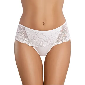 Kalhotky Bavlněné kalhotky brazilky s krajkou 39 bílé L