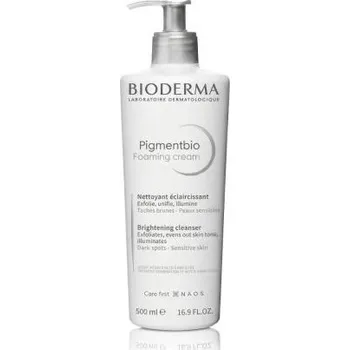 BIODERMA Pigmentbio Foaming Cream rozjasňující čisticí krém proti pigmentovým skvrnám 500 ml pro ženy