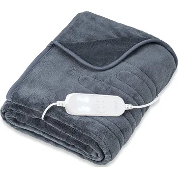 Tresko Elektrická vyhřívaná deka 180x130cm Šedá