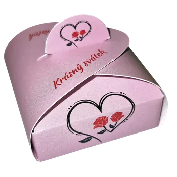 Svíčka KD MINI svíčka 11 g RŮŽE v srdci růžová