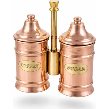 Káva Mediterranean Art 1953 Mediterranean Art měděná dóza na mletou kávu + cukřenka (set 2v1)