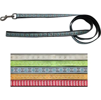 Vodítko pro psa Vodítko popruh stuha, různé dekory 2 x 140 cm
