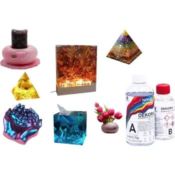 Křišťálová pryskyřice na dekorace DEKORA 100-72-550 řídká UV++ Balení A+B: 4,2 kg