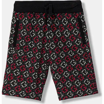 Chlapecké kraťasy Dětské bavlněné šortky Guess L6RD10.KA6R4.PPY2 černá 99X, vel. 175