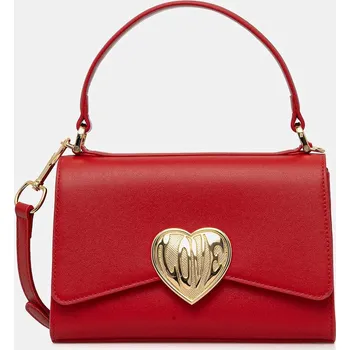 Kabelka Kožená kabelka Love Moschino JC4146PP1OL1650A červená 33X, vel. ONE SIZE