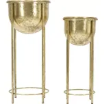 Sada 2 ks květinových stojanů Coppia zlatá