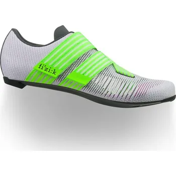 Pánské cyklistické tretry tretry Fizik Vento Powerstrap Aeroweave light violet - neon green 44,5