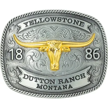 Stars and stripes GS-612 westernová spona na opasek Yellowstone