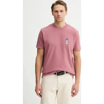 Bavlněné tričko Marc O'Polo 5000008133 růžová 34X, vel. M