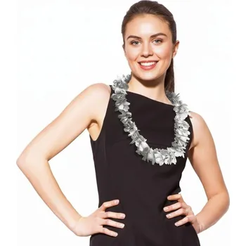 Party dekorace Květinový věnec stříbrný