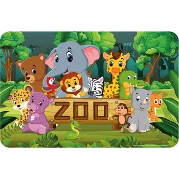 Dětské zboží Arditex Dětská jídelní podložka ZVÍŘATA ZOO 43x28