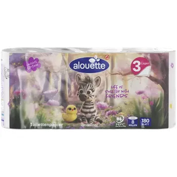 Toaletní papír alouette Toaletní papír 3vrstvý 187,2 m
