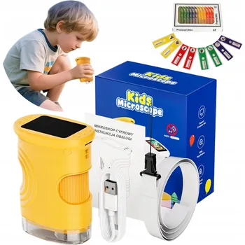 Mikroskop DĚTSKÝ DIGITÁLNÍ MIKROSKOP JAKO DÁREK - VYSOKÉ ROZLIŠENÍ S LCD DISPLEJEM