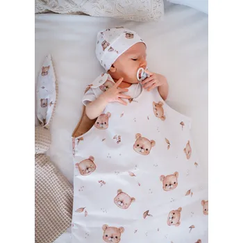 Spacák Spací pytel - medvídci s béžovou bavlnou