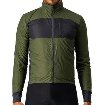 Cyklistická bunda bunda Castelli Unlimited Puffy Jacket Light Military Green/Dark Gray M