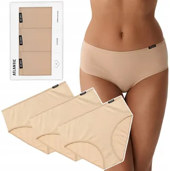 Kalhotky Atlantic 579 dámské bavlněné kalhotky klasického střihu, 3 kusy - L