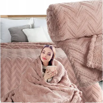 Prostěradlo Deka Eurofirany polyester 200 cm x 220 cm růžová