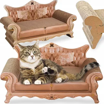 KARTONOVÉ ŠKRABACÍ STOUPKY PRO KOČKY POHOVKU, GAUČ, PELÍŠEK , KARTONOVÝ LEHÁTKO PELÍŠEK 57 CM