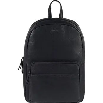 Městský batoh Kožený batoh Burkely Roune - černá