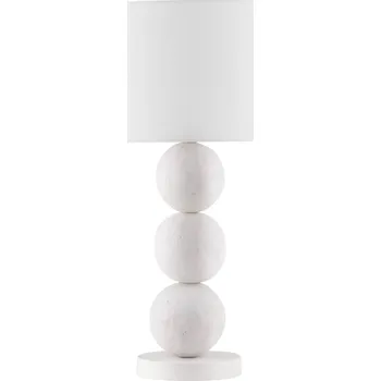 Lampička Nova Luce Bílá stolní lampa Chamois