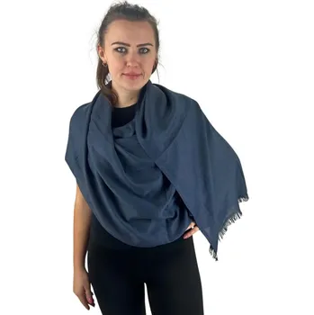 Šátek Dámský šátek 90 x 175 cm Fine 23-03 tmavě modrý
