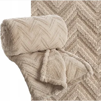 Prostěradlo Deka Eurofirany polyester 170 cm x 210 cm béžová