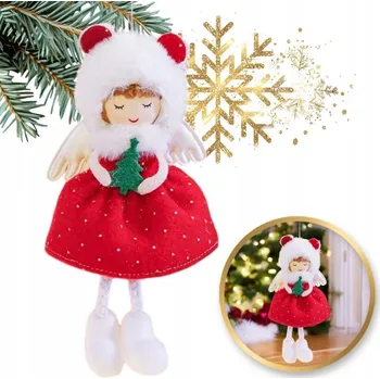 Vánoční dekorace ZÁVĚS ANDĚL OZDOBA BAŇKA VÁNOČNÍ ZÁVĚSNÁ VÁNOČNÍ