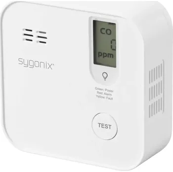 Detektor CO Detektor oxidu uhelnatého Sygonix vč. baterie s životností 10 let, s interním senzorem na baterii, detekce CO (Sygonix SY-6032938 detektor oxidu uhelnatého vč. baterie s životností 10 let, s interním senzorem na baterii. Sygonix SY-6032938 detektor oxidu)