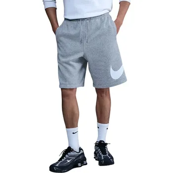Dámské legíny Pánské teplákové kraťasy NIKE-M NK CLUB BB SHORT GX DK GREY HEATHER/LT SMOKE GREY/WHITE Šedá M