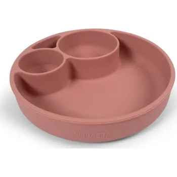 Talíř Filibabba Silikonový talíř s přihrádkami Rose