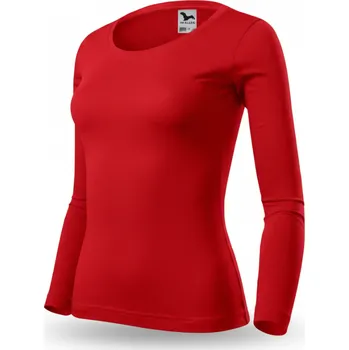 Dámské tričko červené Malfini Fit-T LS