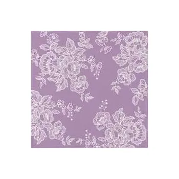 Papírový ubrousek Ubrousky PAW AIRLAID 40x40 cm Soft Lace Violet [50 ks],rychlé dodání