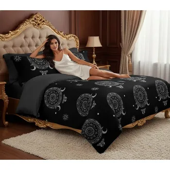 Povlečení Sada povlečení Piruu přikrývka 160 cm x 200 cm + polštář 70x80 cm, 3 dílná