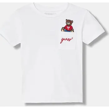 Oblečení a móda Dětské bavlněné tričko Guess N6RI25.I3Z14.PPY2 bílá 00X, vel. 113-118