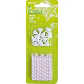 Dortová svíčka Svíčky Amscan Nt17105-08 24 Ks