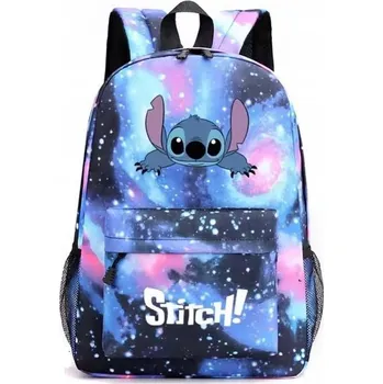 Lehký Batoh školní aktovka STITCH kapsy na nápoje dětský DÁREK