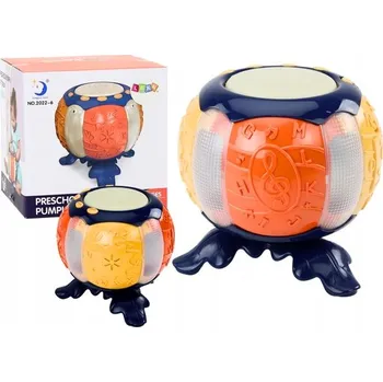 Hračka pro nejmenší Interaktivní Vzdělávací Dýně se Zvuky a Světly - Oranžová