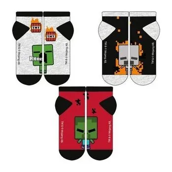 Pánské ponožky SADA 3 KS PONOŽKY MINECRAFT - velikost 35-38 (cs, Forkids)