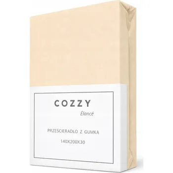 Prostěradlo Prostěradlo Jersey s gumou 140x200 cm, výška rohu 25 cm, béžová písková barva