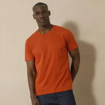 Tričko s kulatým výstřihem a krátkými rukávy oranžová 87/96