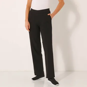 Dámské kalhoty Široké moltonové kalhoty černá 42/44