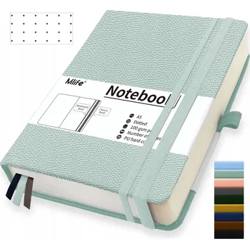 Zápisník Sešit A5 linkovaný / Zápisník S PUNTÍKY, 100 g/m2, tvrdé desky, 360 stran / 360 listů