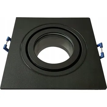 Kulaté Stropní Svítidlo Bowi černé čtvercové GU10 z hliníku IP54