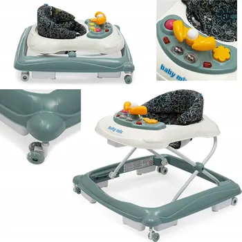 Dětské chodítko ZELENÉ INTERAKTIVNÍ CHODÍTKO PRO DĚTI EDUKAČNÍ MULTIMEDIÁLNÍ