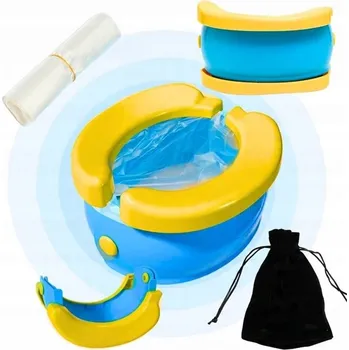 Kojenecká hygiena Cestovní nočník opakovaně použitelný modrý